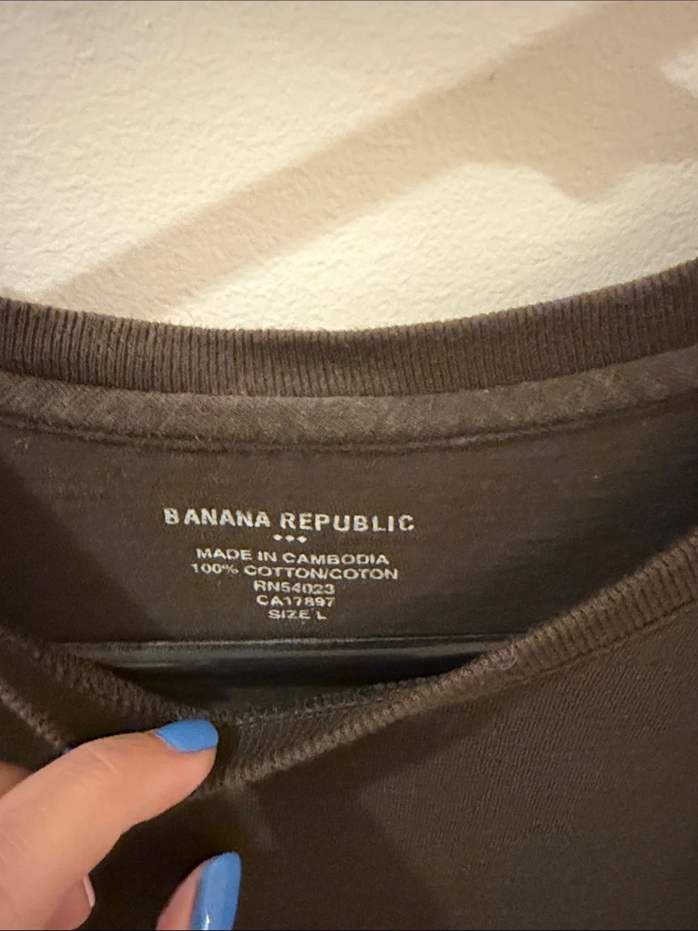 Banana Republic Olive/Brown Short-Sleeve Tee with Yellow Globe Graphic